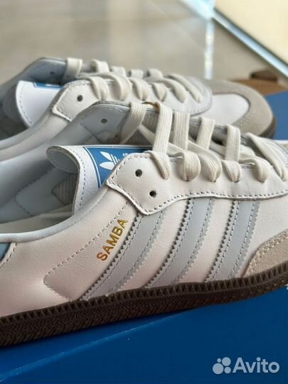 Кроссовки Adidas Samba 36 голубые