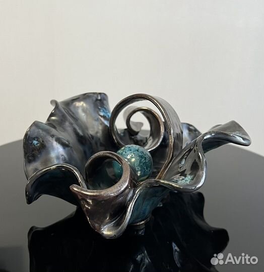 Интерьерная керамическая ваза ручной работы