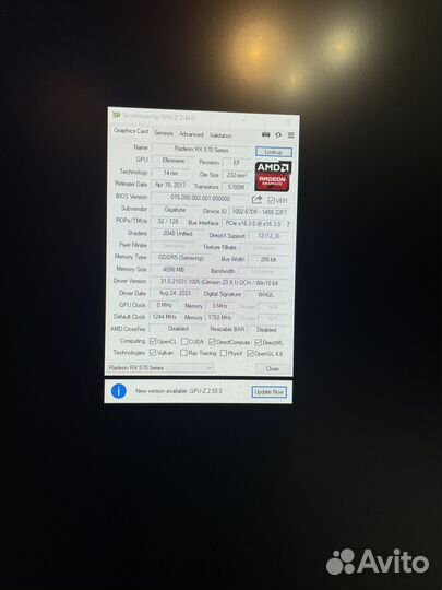 Видеокарта Rx 570 4gb