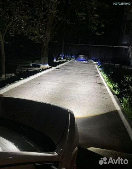 Bi LED лазерные туманки Skoda Octavia A7 fl рестайлинг