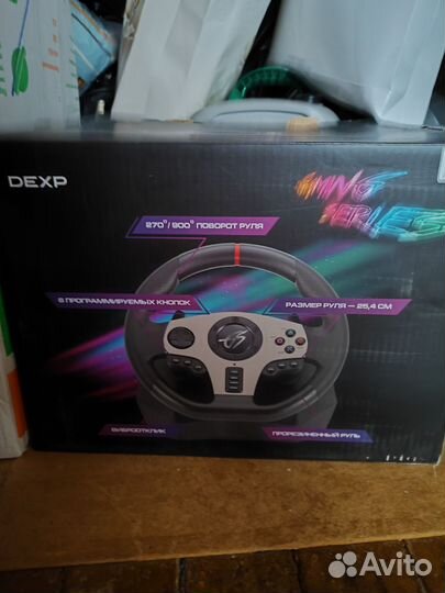 Игровой руль dexp wheelman pro