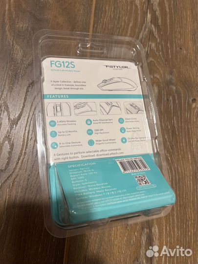 Беспроводная мышь A4Tech Fstyler FG12S