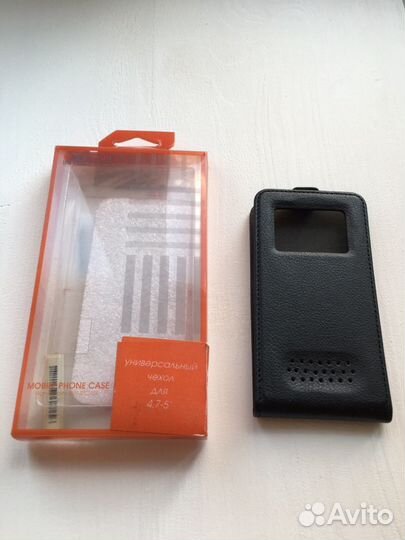 Чехол (флип-кейс) универсальный 4,7-5 дюймов новый