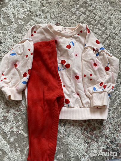 Детские вещи на девочку 9-12 мес