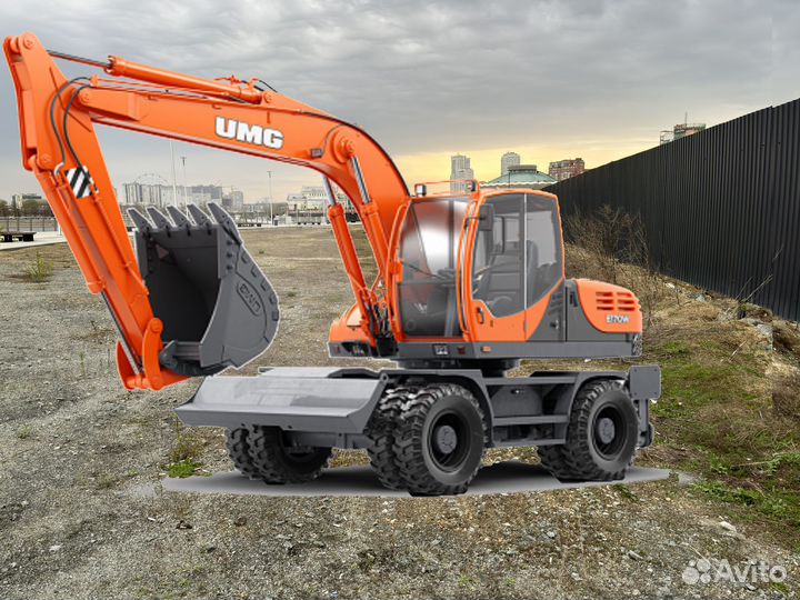 Колёсный экскаватор UMG E170W, 2024