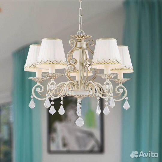 Люстра подвесная в спальню прованс