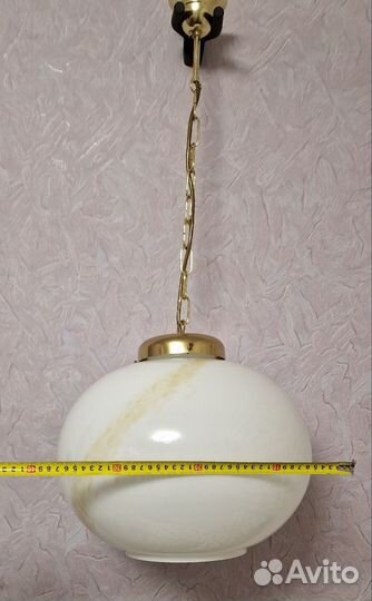Редкий Светильник Шар подвесной Чехия Винтаж