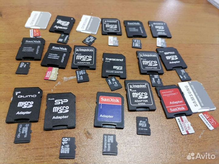 Карта памяти MicroSD с адаптером