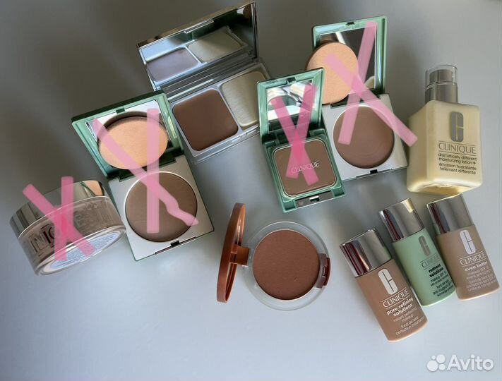 Пудры, уход, румяна Clinique Chanel D&G