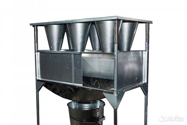 Стойка для убоя птицы с конусами и ведром