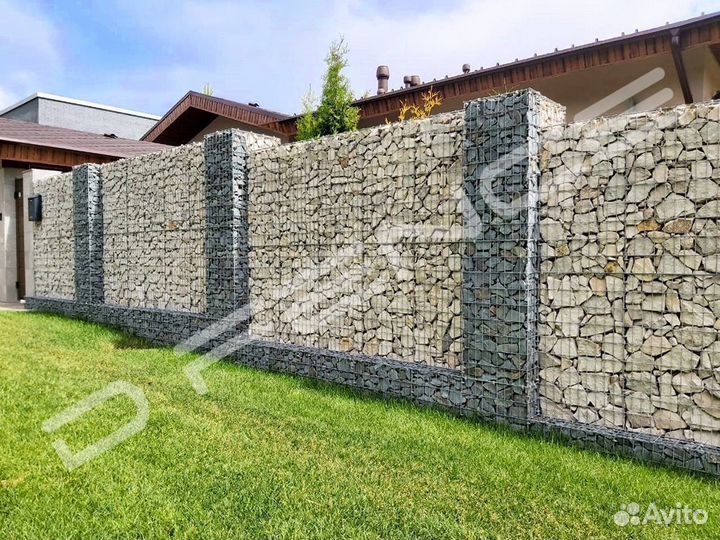 Сварной габион 0,4х0,4х0,4 м, оцинкованный