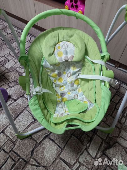 Детские электронные качели шезлонг