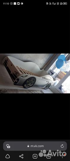 Детская кровать машина