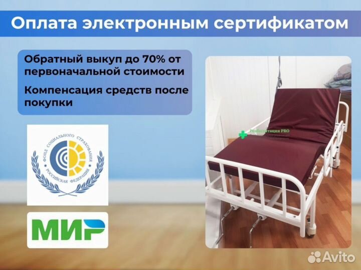 Кровать медицинская функциональная