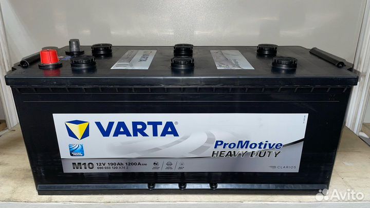 Varta Promotive Black M10 190 Ah о-п 1200A EN