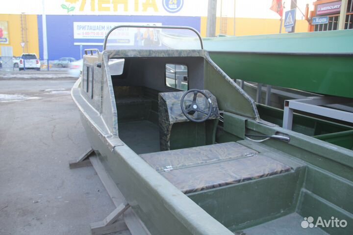 Лодка каютная Каспий 90 производство RiverBoat