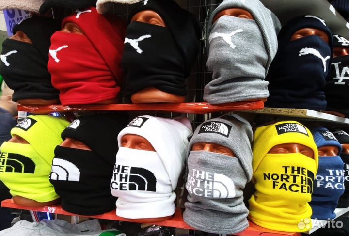 Мужская зимняя шапка+снуд