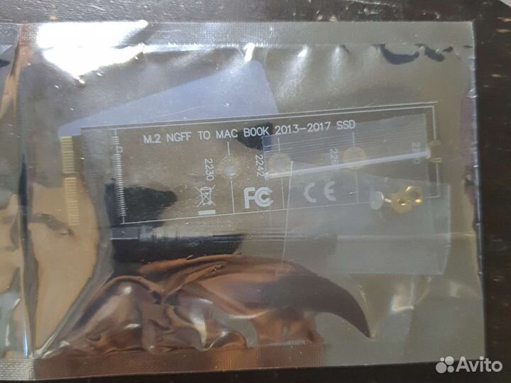 M2 NVMe Mac переходник адаптер MacBook 2013 - 2017