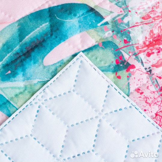 Покрывало 'Этель' евро Tropical flamingo, 190*205