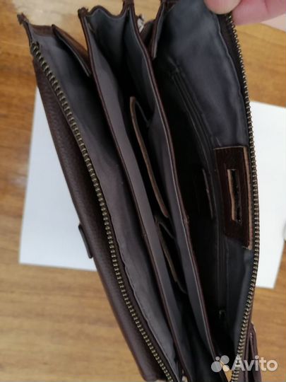 Барсетка кожаная мужская