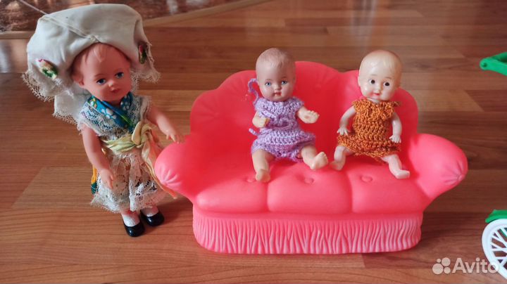 Коляски,мебель СССР и современные для кукол