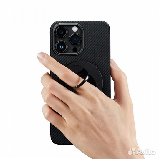 Держатель с MagSafe Pitaka MagEZ Grip черный