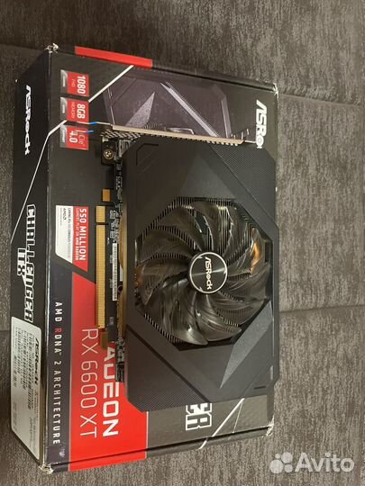 Видеокарта asrock rx6600xt 8 gb challenger itx