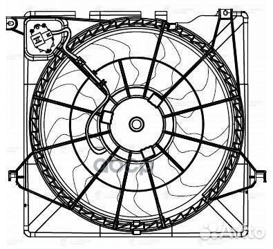 Вентилятор радиатора hyundai santa FE III 12