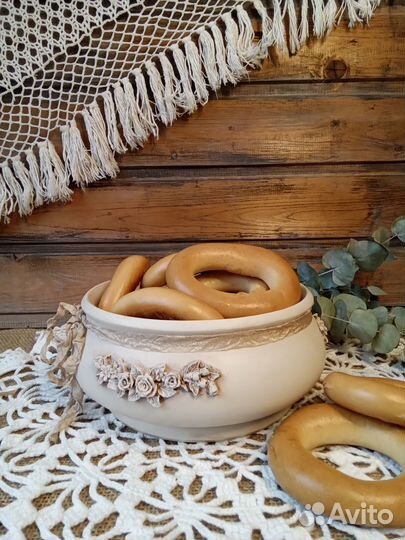 Сухарница конфетница декупаж