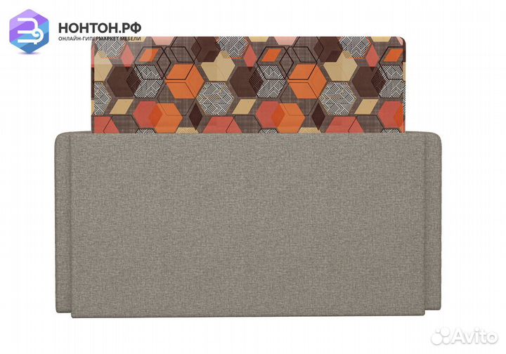 Диван выкатной Виктория-5 с узором бежевый