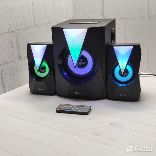 Компьютерная акустическая система 2.1 c RGB подсве