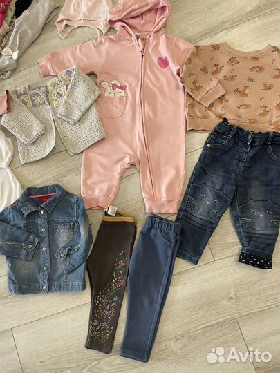 Пакет одежды на девочку 74-80