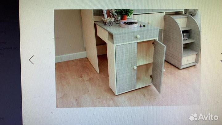 Детская двухярусная кровать с матрасом бу