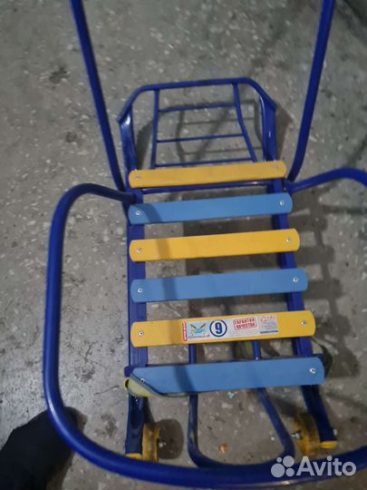 Детские санки с колесами