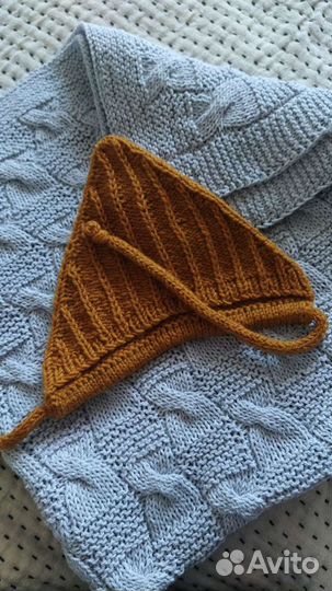 Вязаный плед для малыша