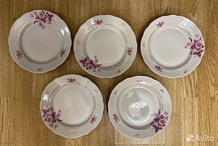 Сервиз фарфор тарелки гфз Городница СССР