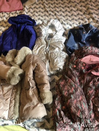 Куртки для девочки пакетом 110