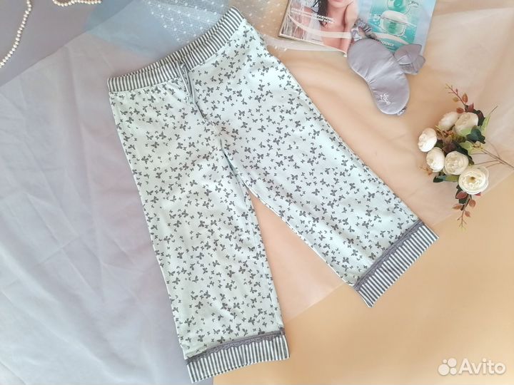 Новая пижама с бриджами и халатом женская 42-44