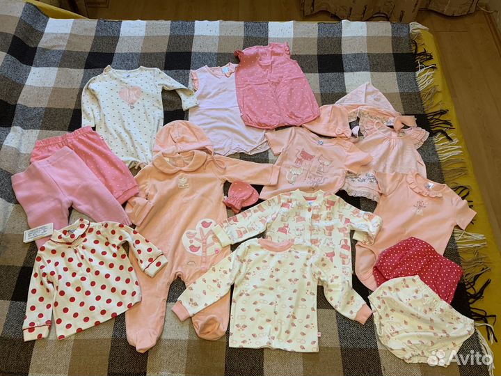 Вещи пакетом на девочку 74 см