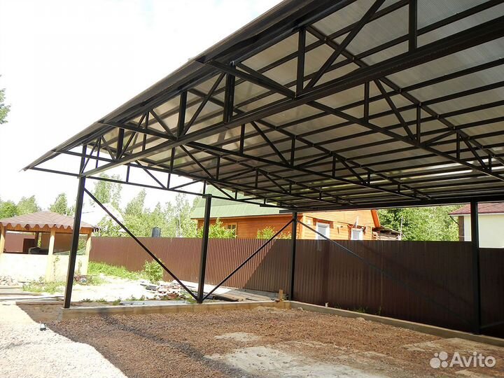 Навес прямой\арочный над входом 3м