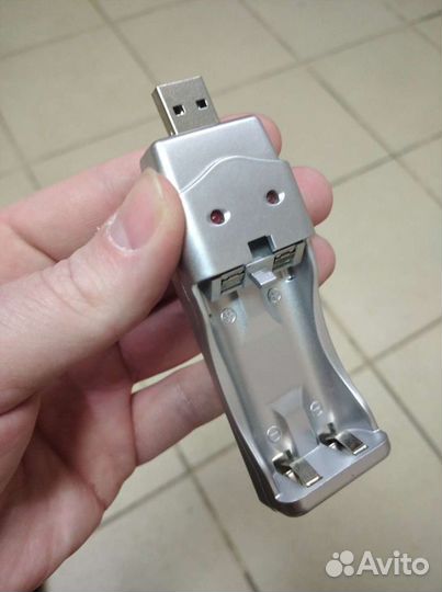 Зарядка акб 2шт аа и ааа через usb