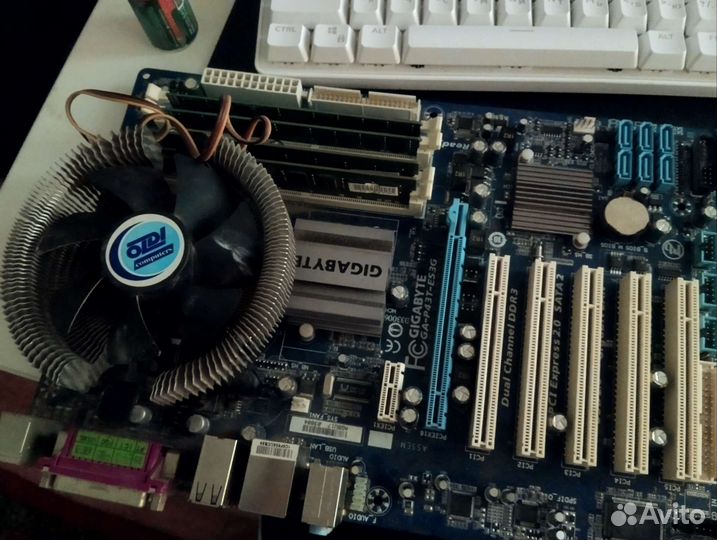 Комплект мать проц память