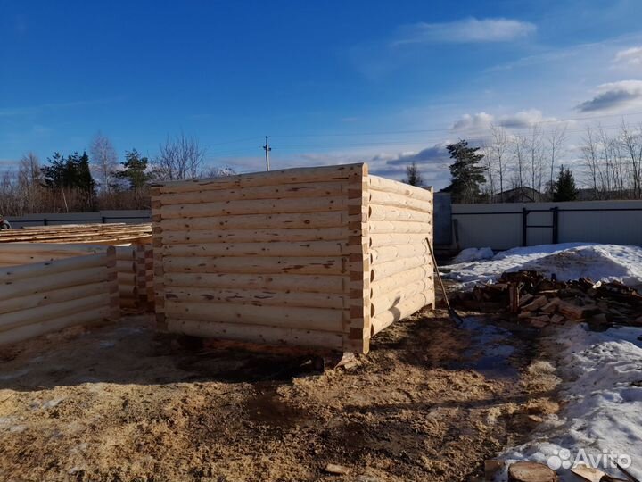 Сруб 3*3 сосна, липа