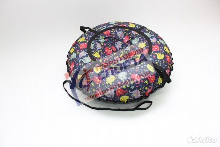 Ватрушка надувная 110 см Тюбинг принт