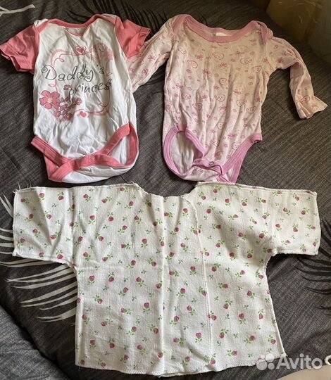 Вещи на девочку 0-6 мес. пакетом