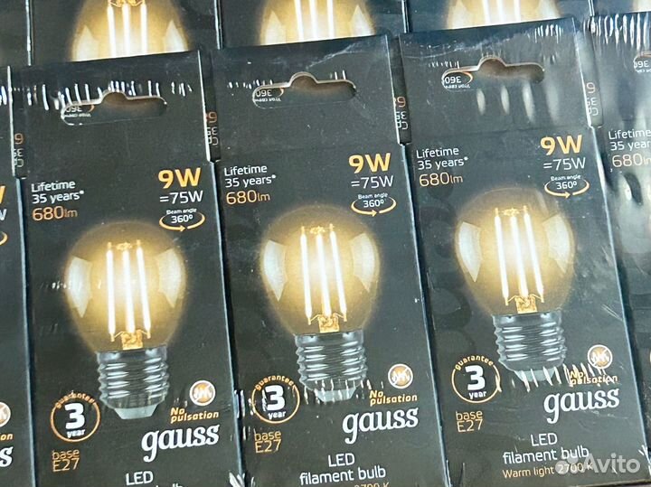 Лампа светодиодная Филаментная 9w