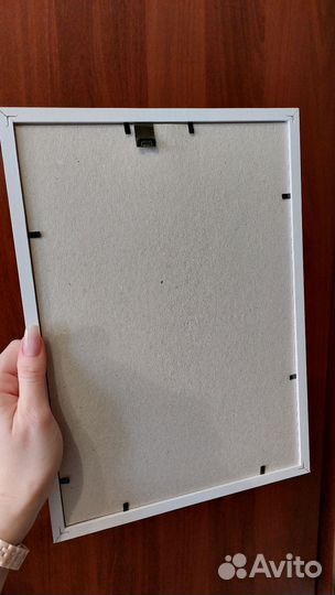 Рамка деревянная белая А4 для диплома/грамоты