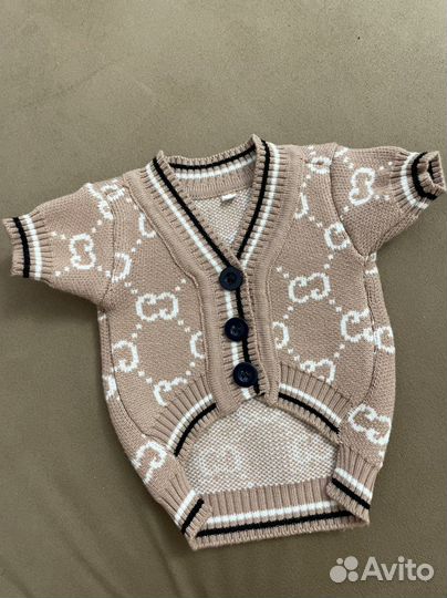 Кардиган gucci для собак новый xs