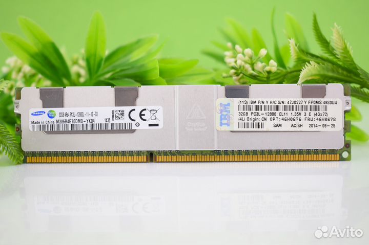 Память 32GB DDR3 L ECC REG samsung (1600 MHz) 4Rx4