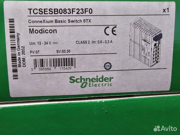 Коммутатор ConneXium 8 портов tcsesb083F23F0